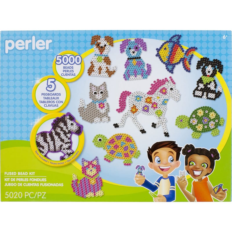 Perler Pet Parade Deluxe Fuse Bead Craft Activity Kit, 5020 pcs - Image 1